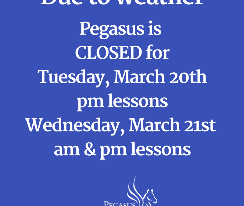 Pegasus closed due to weather