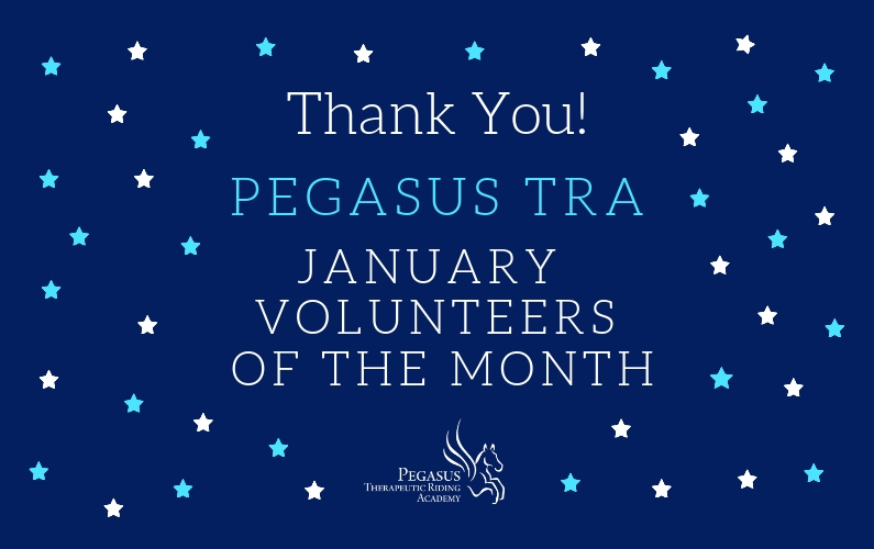 Congratulations January Volunteers of the Month!