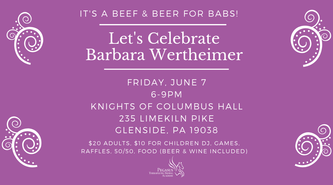 Help Us Celebrate Barbara Wertheimer’s Retirement from Pegasus TRA!